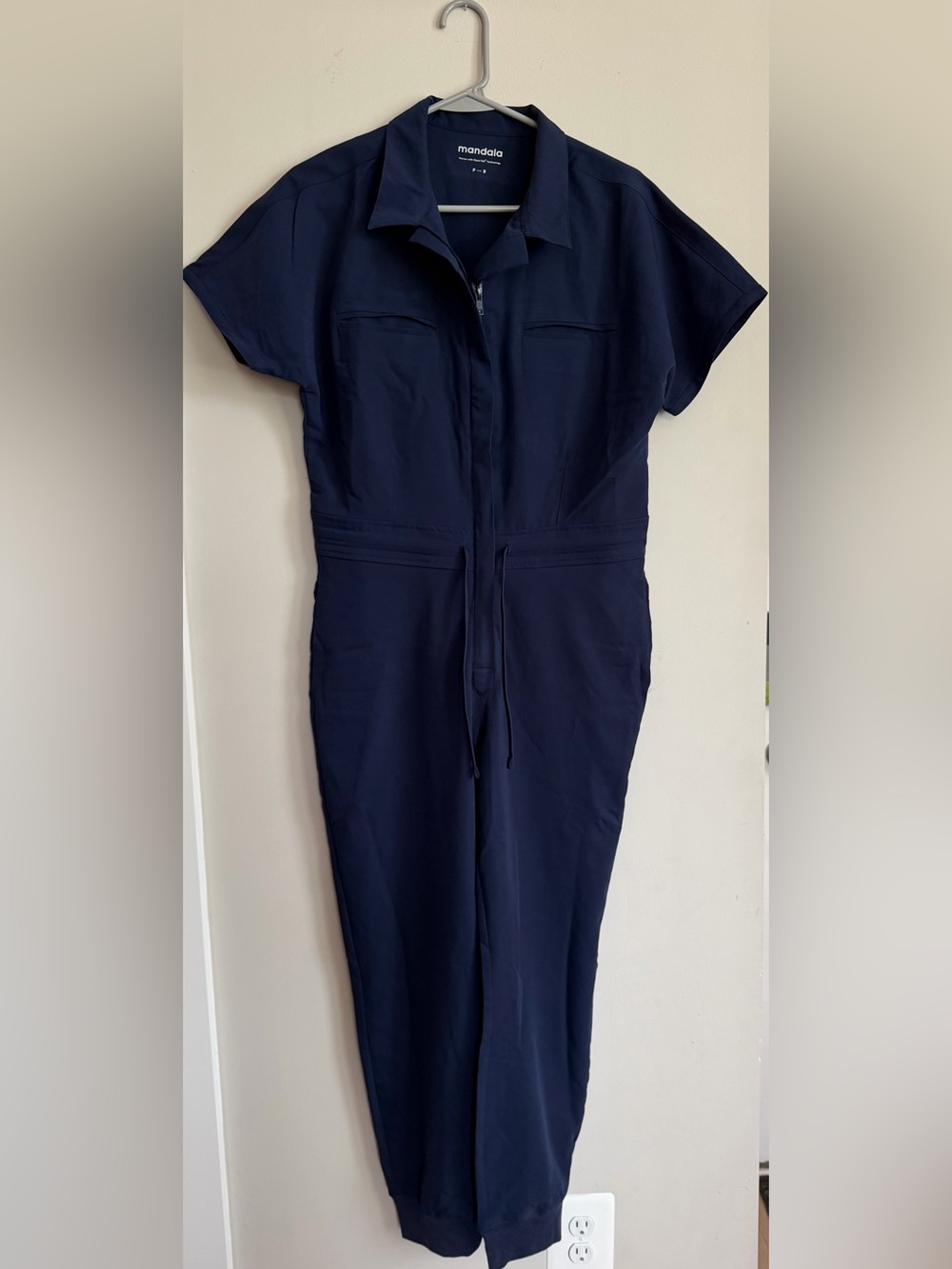 Mandala Women's Navy Scrub Jumpsuit Small Petite - Picture 2 of 7